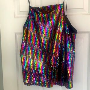 SugarLips Sequin Camisole Sz Large NWOT